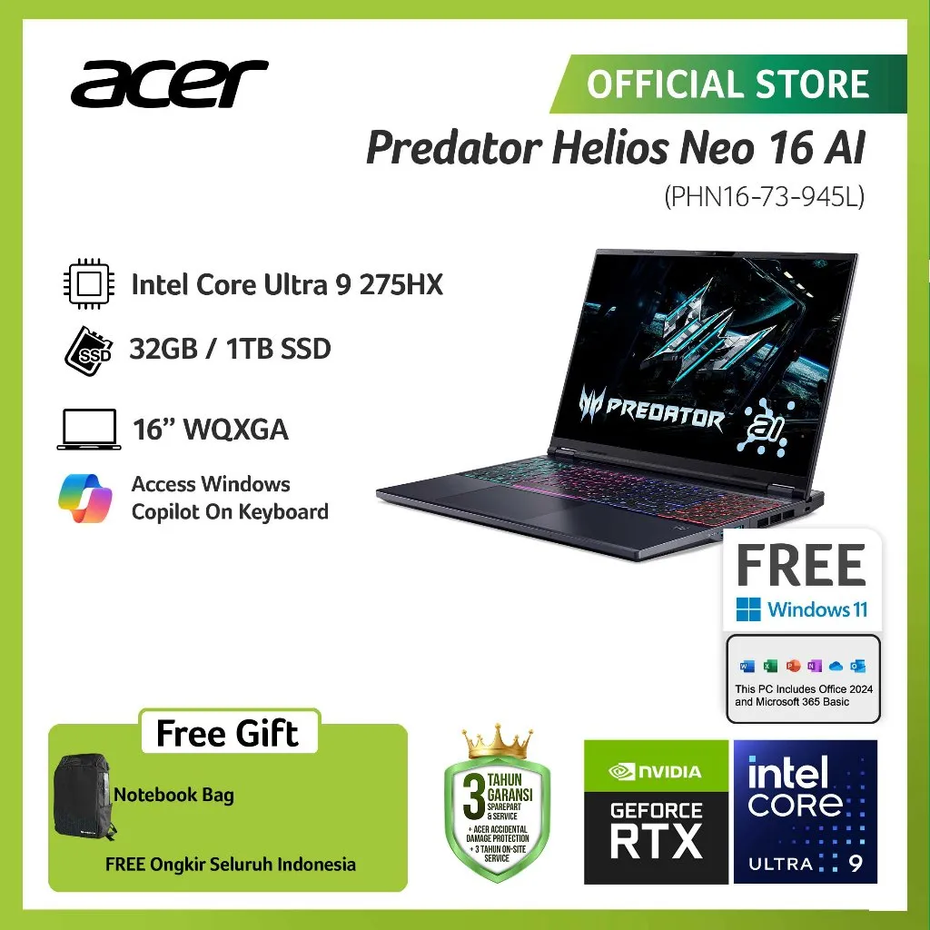 Foto Acer Predator Helios Neo 16 PHN16-73