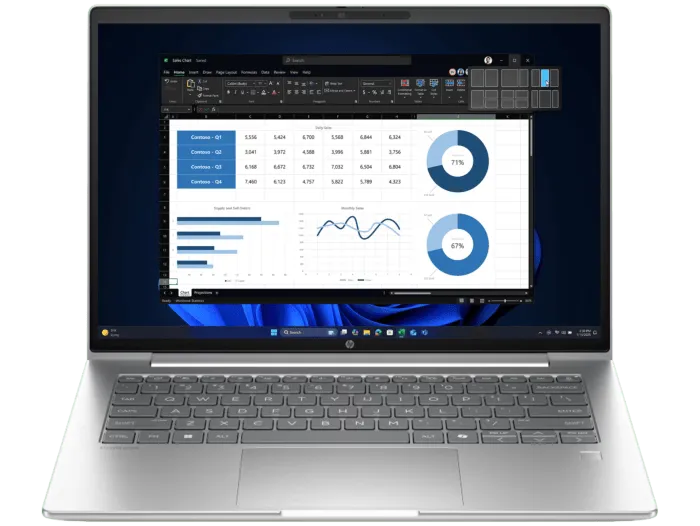 Foto HP HP ProBook 4 14 inch G1i Business Laptop AI PC