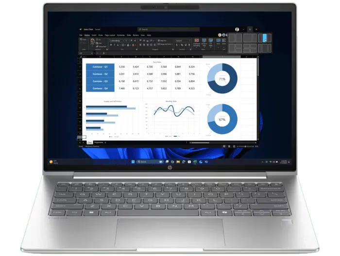 Foto HP HP ProBook 4 G1i 14 inch Business Laptop AI PC