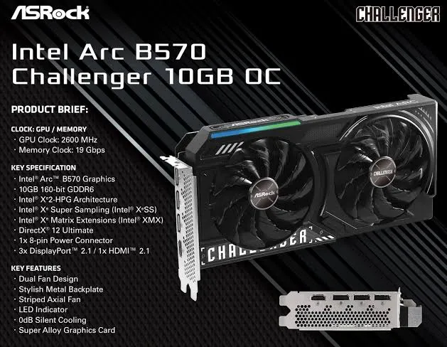 Foto Intel Arc B570